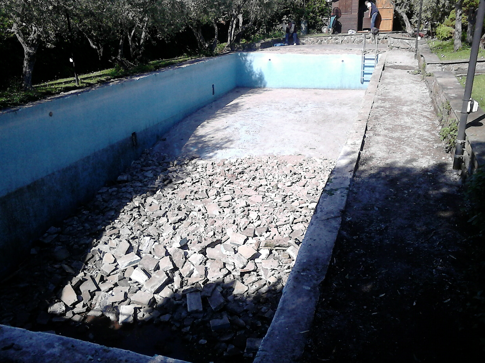 ristrutturazione piscina cemento Roma Latina