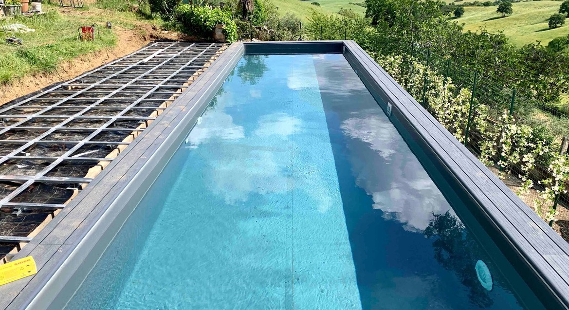 piscina in acciaio senza cemento 
